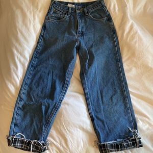 Vintage worn Carhartt jeans flannel lined size 28